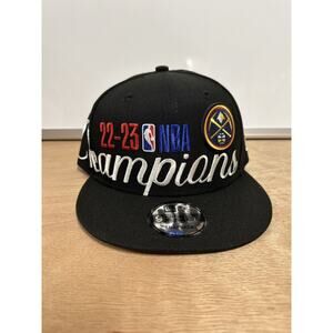 New Era 9FIFTY Denver Nuggets 2023 NBA Finals Champions Locker Room Snapback Hat